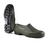Dunlop Zueco Zapato Impermeable Verde sin Cordones Unisex PVC Jardín Wellington