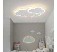 Lámpara De Techo De Nube Lámpara De Techo De Nube LED 3D con 2 Nubes, Lámpara De Araña para Sala De Estar De Habitación Infantil, Dormitorio De Niño, Niña, Regulable Continuo, 40W