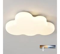 DUNMW Nube 3D creativa Lámpara de techo LED Simulación Cloud Lámpara de techo para habitación de niños Lámpara de techo para dormitorio, sala de estar, 36 W, atenuación continua