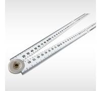 Dunnet Tools Regla plegable de 100 cm, regla de plástico de 1 m de largo para el hogar, pasatiempos y talleres, herramienta de medición de 3 pies y 1000 mm, herramienta de medición y escritura para