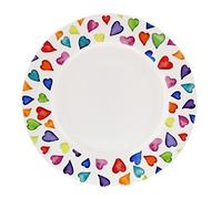 Dunoon - Base para Tarta, Plato para Tartas (22 cm), diseño de corazones