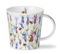 Dunoon Benmore Busy Bees Lavendar - Taza de porcelana fina (0,75 L)