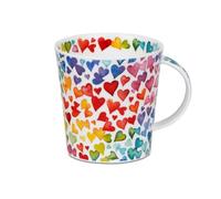 Dunoon Caingorm - Taza de porcelana fina con texto "Lots of Love"