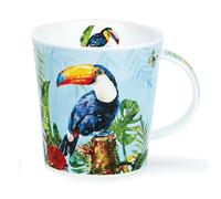 Dunoon Cairngorm - Taza (0,48 L, diseño de pájaros tropicales, Amazonia (Toucan)