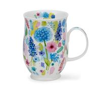 DUNOON Fine Bone China Suffolk - Taza (0,31 L), diseño floral