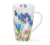 Dunoon Henley Meadow Breeze - Taza de porcelana fina (0,6 L), color azul