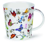 Dunoon Lomond Fine Bone - Taza de porcelana (porcelana, diseño de mariposa), diseño de mariposas