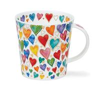 DUNOON Lomond Shape - Taza (0,32 L), diseño de corazones