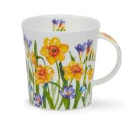 Dunoon Lomond - Taza de porcelana fina (0,32 L, diseño floral, narciso y tulipanes)