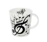 Dunoon Lomond - Taza de porcelana fina, diseño de ébano