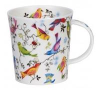 Dunoon Lomond taza - gama paraíso con diseño de pájaros de colores