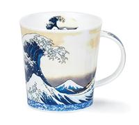 Dunoon Lomond Ukiyo-e - Taza de porcelana fina (0,32 L), diseño de ondas