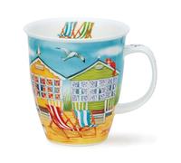 Dunoon Nevis - Taza de porcelana fina (0,48 L, diseño de cabaña de playa)