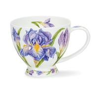 Dunoon Skye - Taza (0,45 L), diseño de Iris, color azul, rosa, morado