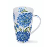 Dunoon Taza de porcelana fina hecha en Inglaterra con forma de Henley (Agapanthus)