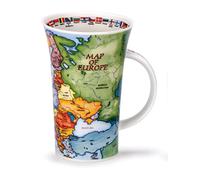 Dunoon Taza gigante Glencoe Map of Europe Mapa de Europa para Formano de 500 ml