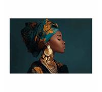 DunPei Arte lienzo Una mujer gentil Impresiones decorativas para sala de estar, ilustraciones para el pasillo: arte femenino, sexy, abstracto, glamuroso, hermoso, moderno.（verde-60x90cm Sin marco