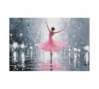 DunPei Arte lienzo Una mujer romántica Impresiones decorativas para sala de estar, ilustraciones para el pasillo: arte femenino, sexy, abstracto, glamuroso, hermoso, moderno.（rosa-70x100cm Sin marco