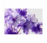 DunPei Decoración de Pared con Motivo Floral de Acuarela, Flores exquisitas Ambiente Romántico para Dormitorio Matrimonio o Salón（blanco-80x120cm Sin marco