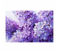 DunPei Decoración de Pared con Motivo Floral de Acuarela, Flores limpias Ambiente Romántico para Dormitorio Matrimonio o Salón（verde-70x100cm Sin marco