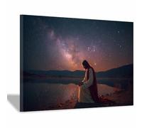 DunPei Póster de Dios, Jesús de la justicia Lienzo decorativo para pared,obra de arte católica para habitación espiritual, dormitorio, decoración del hogar（Spagna-70x100cm Enmarcado