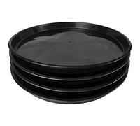 DUNPUTE Paquete de 4 platillos para Plantas de 16, 18 y 20 Pulgadas, Bandeja de Drenaje Grande y Resistente para Maceta, Platos de plástico para Plantas, bandejas de Agua por Goteo para Plantas en