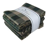 Dunroven House Fat Quarter Bundles-Green Homespun 12 Pieces 18"X22"-Green