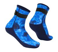 DUNSBY Calcetines Piscina Calcetines de Agua Neopreno 3mm, calcetín Buceo, Zapatos Traje Antideslizantes, Calzado, Aleta, Prueba Arena, Voleibol Playa, natación(Camouflage Blue,XL)
