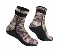 DUNSBY Calcetines Piscina Calcetines de Agua Neopreno 3mm, calcetín Buceo, Zapatos Traje Antideslizantes, Calzado, Aleta, Prueba Arena, Voleibol Playa, natación(Camouflage Gray,S)