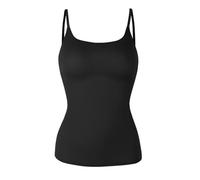 DUNSBY Camiseta Reductora Mujer Camisolas sin Mangas for Mujer, Cuello Redondo, Moldeadoras, Cintura, Control de Abdomen, Camisola de Verano, Color Negro Nude, Chaleco Adelgazante Suave(Black,M)