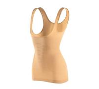 DUNSBY Camiseta Reductora Mujer Faja Moldeadora de Abdomen for Mujer, sin Costuras, Reductora, de compresión, Entrenador de Cintura, Moldeadora Corporal, Transpirable.(Nude,L)
