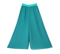 DUNSBY Leggings de Yoga Pantalones de práctica Baile, Pantalones, Anchos for Mujeres Adultas, Yoga, Fiesta Gasa, Disfraces(Blue)