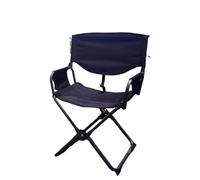 DUNSBY Silla Director Plegable Silla Plegable portátil for Oficina, Director, Exterior, cámara, Ocio, Escritorio de pie, Taburete Metal(Black)