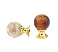 DUNSBY Tiradores Armarios Resin Handle Amber Shell Tiger Eye Gold Cabinet Pull Drawer Door Window Kitchen Furniture(Amber-1pc)