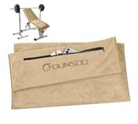 DUNSOO Toalla Gimnasio,120x50cm Toalla Deportiva De Microfibra con Bolsillo De Cremallera para Gimnasia y Entrenamiento I Toalla De Gimnasio (Camel)