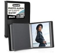 Dunwell Art Portafolio de 8x10 (negro, 1 paquete), álbum de fotografía con fundas protectoras transparentes, 8x10 libro de cartera para almacenamiento de imágenes, cartera de modelos