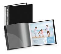 Dunwell Carpeta de presentación de 12 x 12 pulgadas, carpeta con fundas de plástico de 12 x 12 pulgadas, 24 protectores de hojas que muestran 48 páginas de obras de arte infantiles, acuarelas, fotos