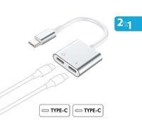 Duo adaptador USBC/USB C+C PD100W reforzado