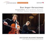 Duo Anger-Gerassimez : Changing Colors. uvres de Brahms, Beethoven, Schumann, Debussy