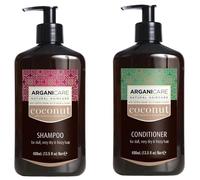 Duo Arganicare Champú Argán y Coco - 400 ml + Acondicionador Argán/Coco 400 ml (Set de 2 Productos)