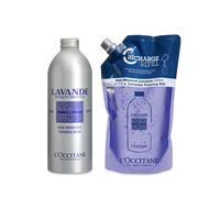Dúo Baño Espumoso Lavanda 500ml y su Recarga de 500ml. 1000 - L'Occitane en Provence