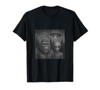 Dúo Bigfoot y Alien Camiseta