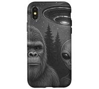 Dúo Bigfoot y Alien Carcasa para iPhone X/XS