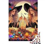 dúo Bruja Puzzle 1000 Piezas para Adultos, Juegos Educativos, Antiestrés, Ejercita Memoria para Adultos/niños ≥12 Años 1000pcs (75x50cm)