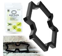 DUO CLIPS 200 tacos de 22 - 50 mm, 2 unidades | Sin pegamento, Sin taladrar, Soporte para cables, Abrazadera de sujeción, Abrazaderas de cable, Ranuras, Lengüetas para fijación de cables