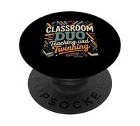 Dúo de Aula de enseñanza y hermanamiento Maestro PopSockets PopGrip Adhesivo