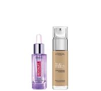 Dúo de sérum y base de maquillaje con ácido hialurónico True Match de L'Oréal Paris - 3W Golden Beige