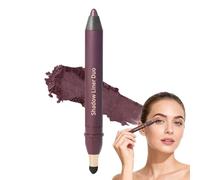 Dúo de Sombras de Ojos en Barra 2 en 1 Resistente al Agua, Delineador Suave y Liso para un Maquillaje de Ojos Ahumado o Natural sin Esfuerzo