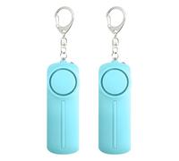 Duo - Dispositivos de seguridad personal, ABS Made, precaución de 130 db, doble función que incluye luz LED, unidades de seguridad de viaje, óptimo para casos de urgencia, color azul