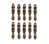 DUO ER 10pcs 52x10mm Muebles Antiguos manijas del cajón del gabinete de la manija y la Perilla de la de Madera Caja de Puerta de la Cocina Tire manillas